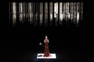 Und, de Howard Barker, texte français par Vanasay Khamphommala, mise en scène Jacques Vincey, scénographie Mathieu Lorry-Dupuy, avec Natalie Dessay et Alexandre Meyer. © Christophe Raynaud de Lage