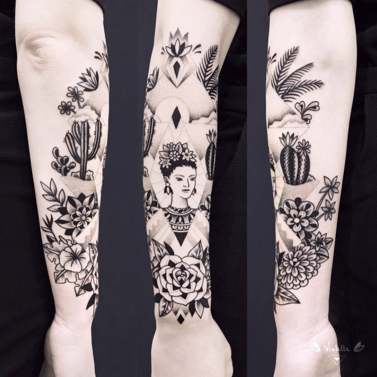 Violette Lovecat. La fine fleur du tatouage