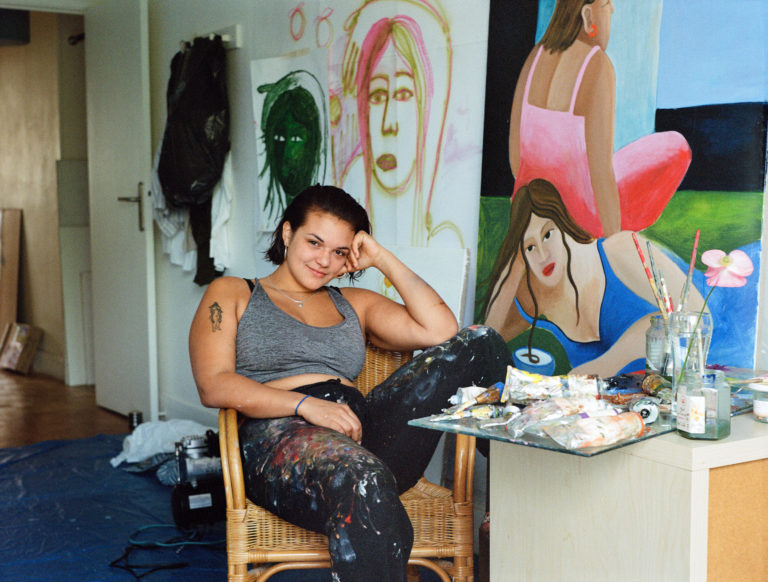 Camille Soualem. La peinture à bras-le-corps