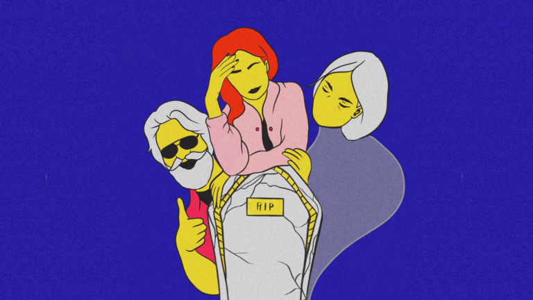L’enterrement – Des amis qui vous veulent du bien, par Fania Noël